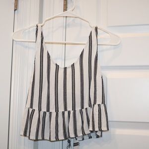 Black and White Striped Tank